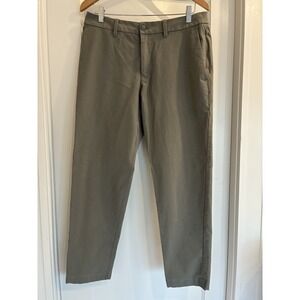 Lululemon ABC Classic Fit Pants Mens Size 33x28 Gray/GreenCasual Stretch Golf